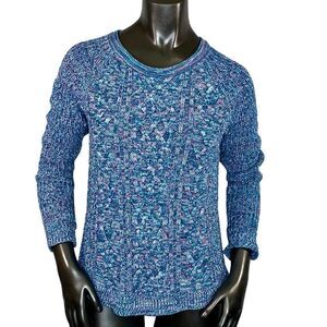 Faded Glory Crewneck Cable Knit Sweater Womens Size Small 4-6